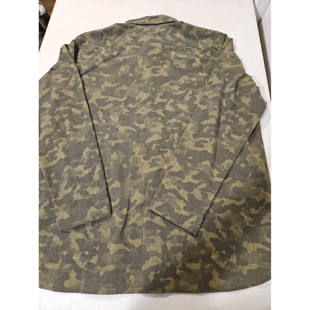 The North Face Shirt Mens XL Button Up Camo Long Sleeve Casual Outdoors(1905